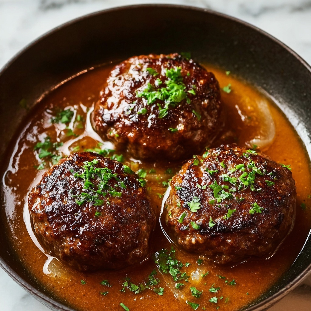 Slow-Cooked Turkey Salisbury Steak Recipe - Recipe Image