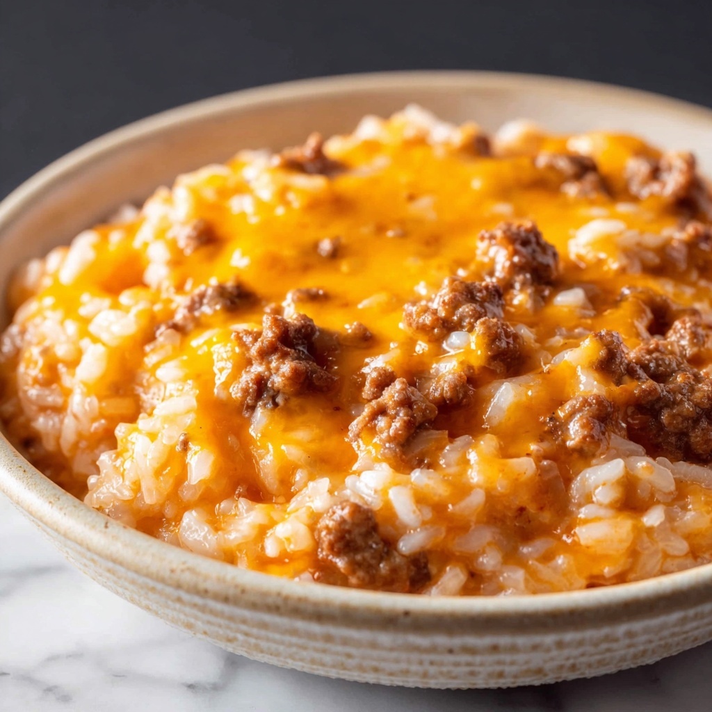 Instant Pot Cheesy Ground Beef and Rice Recipe - Recipe Image