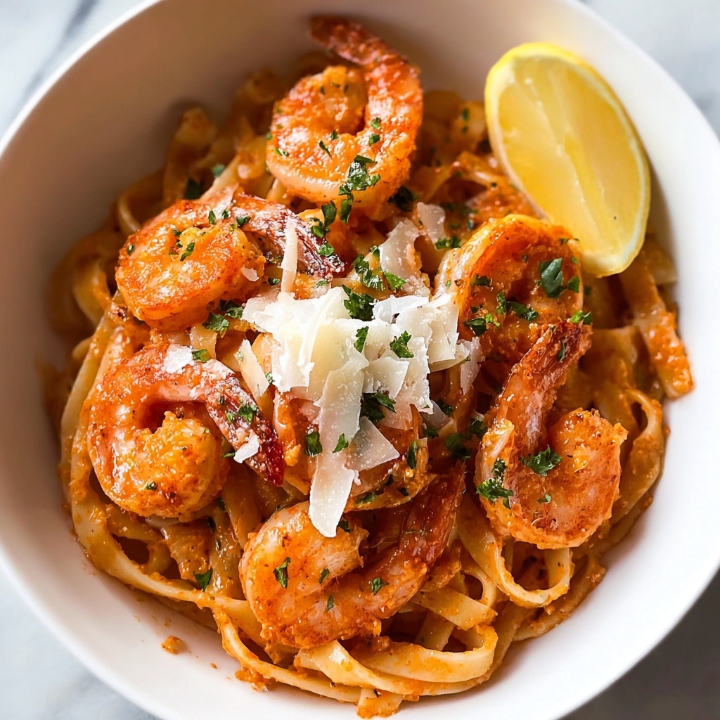 Garlicky Calabrian Chili Pasta with Shrimp Recipe - Recipe Image