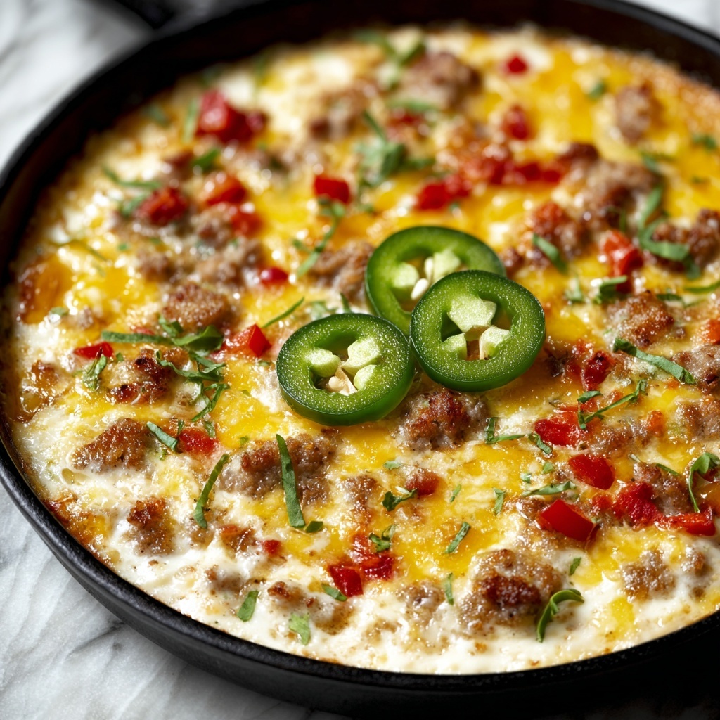 Sausage Jalapeño Popper Dip Recipe - Recipe Image