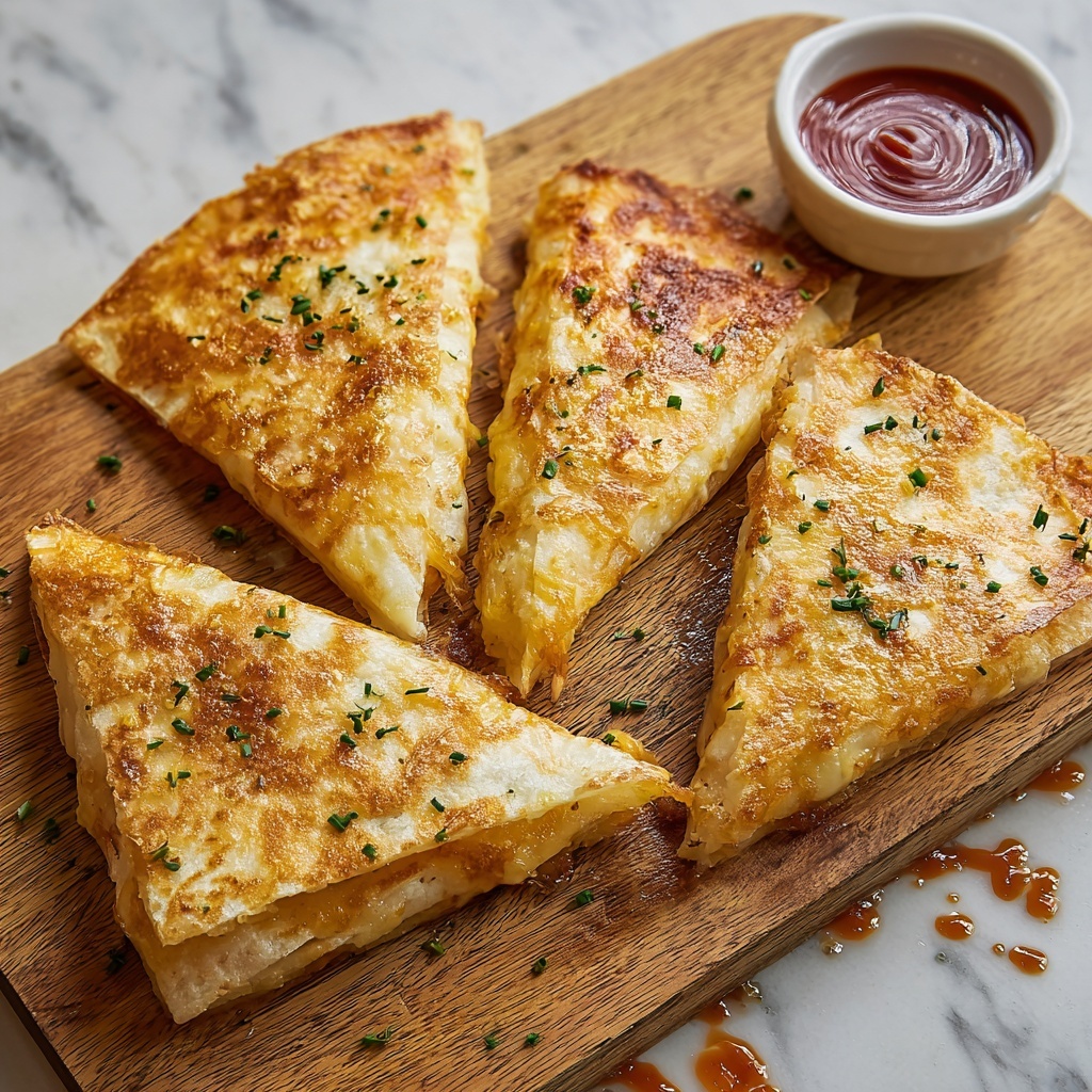 Air Fryer Cheesy Tortilla Garlic Bread Recipe - Recipe Image