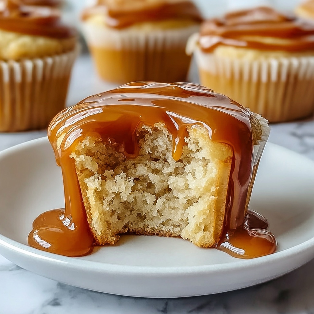 Pumpkin Cheesecake Muffins with Caramel Swirl Recipe - Recipe Image