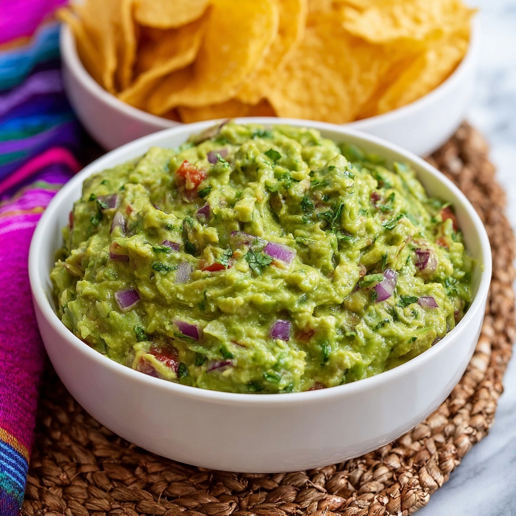 Fresh Homemade Guacamole Recipe - Recipe Image