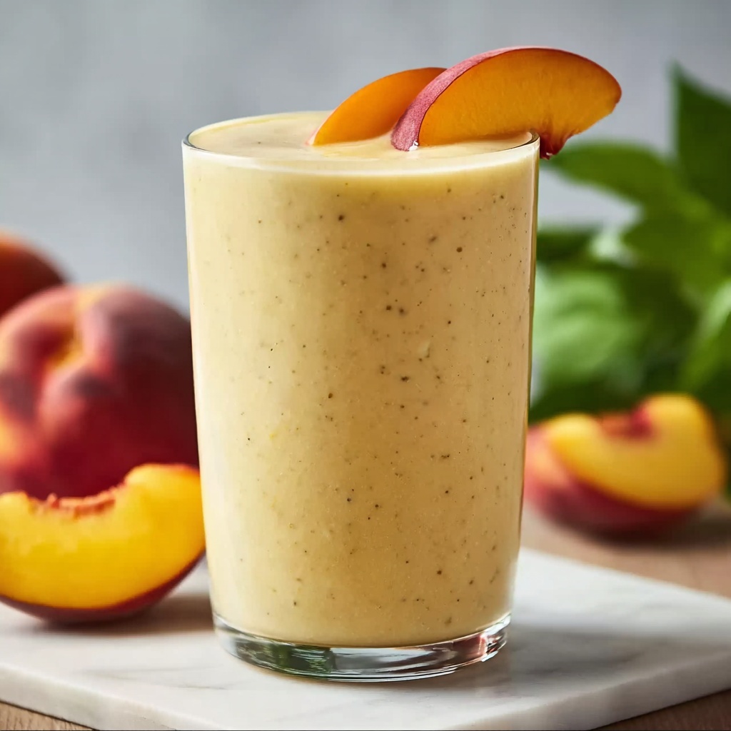 Banana Peach Smoothie Recipe - Recipe Image
