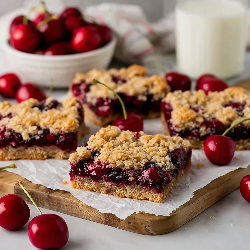 Cherry Crumble Bars Recipe - Recipe Image