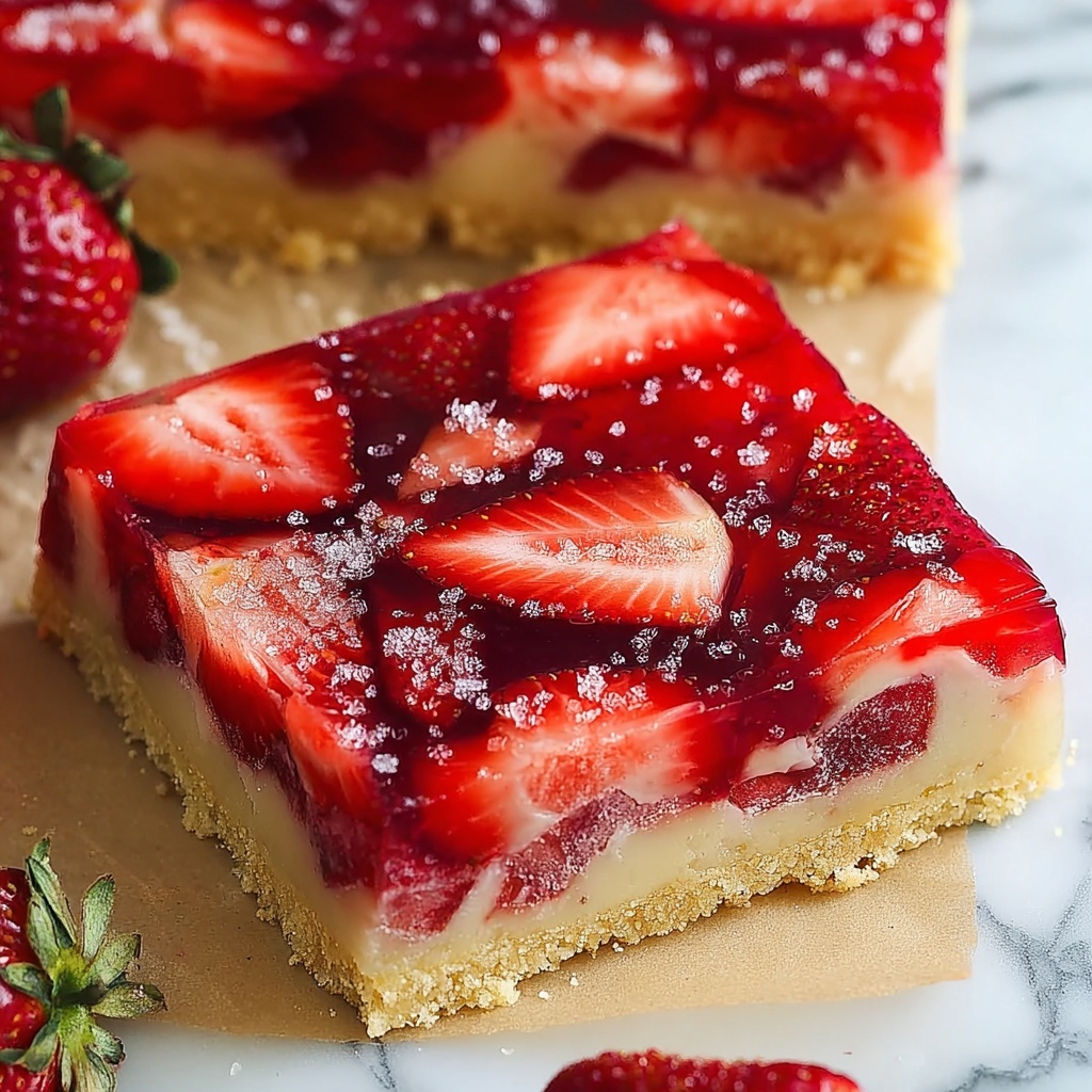 Strawberry Lemon Pie Bars Recipe - Recipe Image