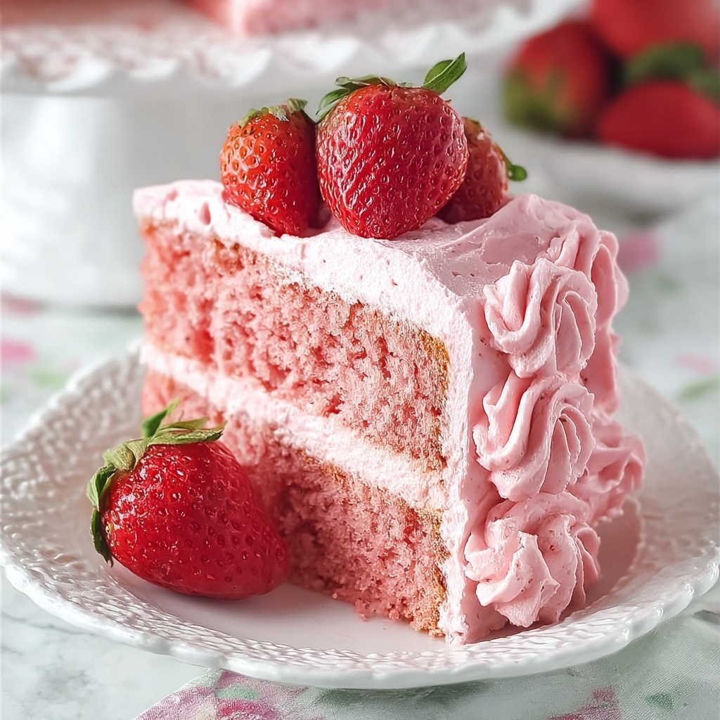 Strawberry Cake Recipe - Recipe Image