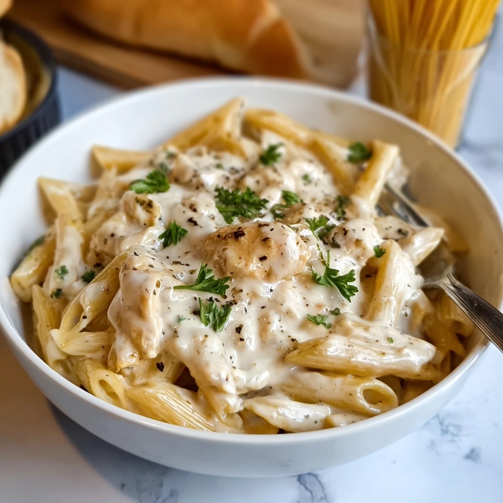Crockpot Olive Garden Chicken Pasta Recipe - Recipe Image