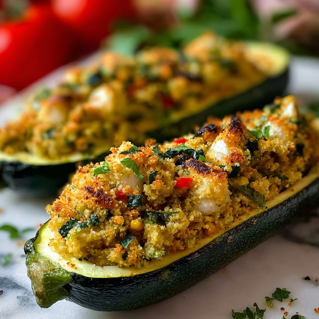 Mediterranean Stuffed Zucchini Recipe - Recipe Image