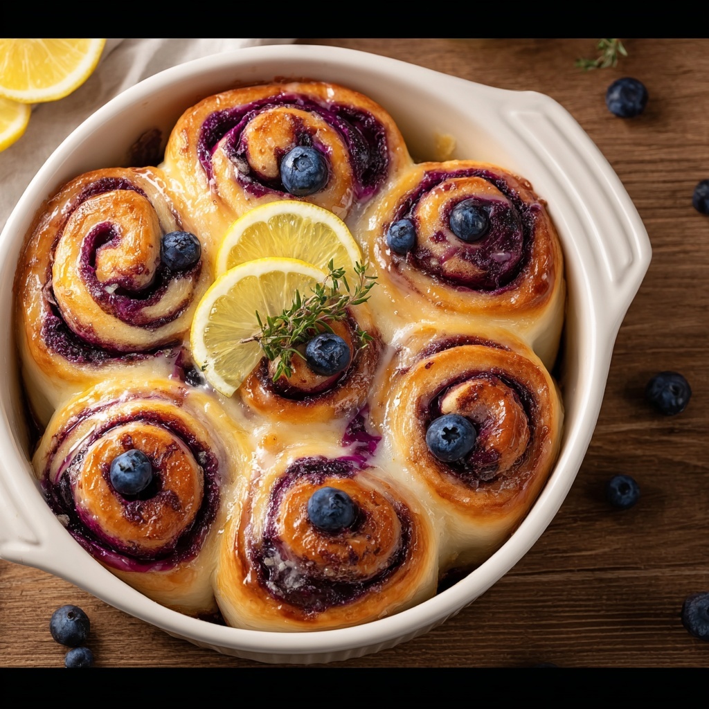 Lemon Blueberry Rolls Recipe - Recipe Image
