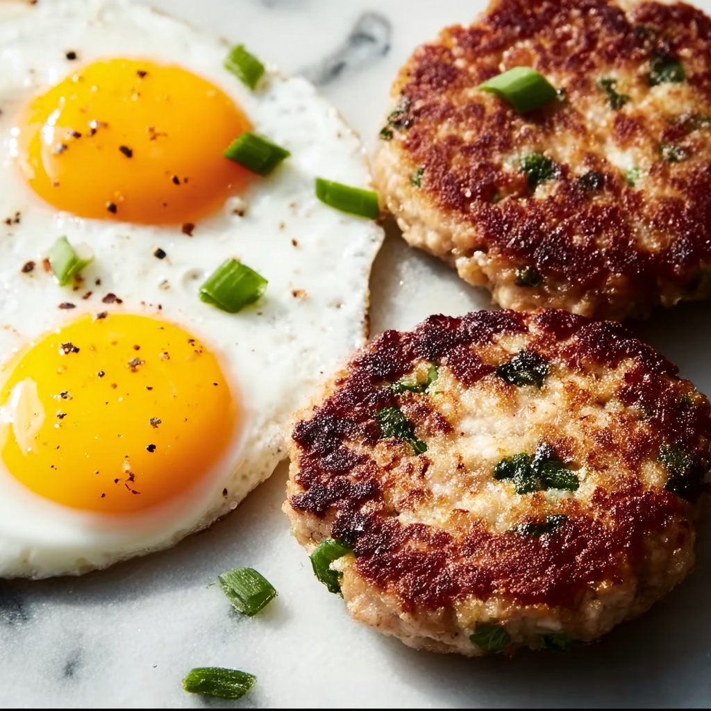 Turkey Breakfast Patties with Avocado and Egg Recipe - Recipe Image