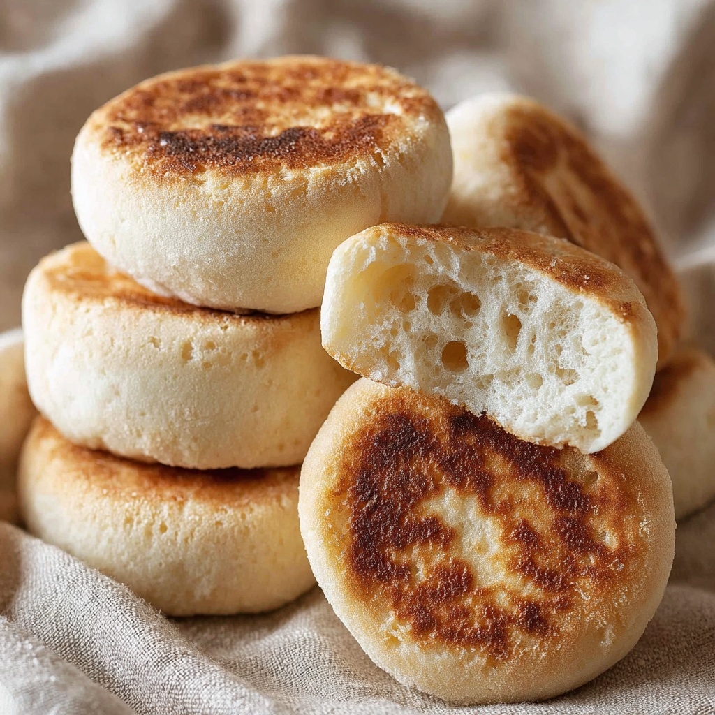 Sourdough Discard English Muffins Recipe - Recipe Image