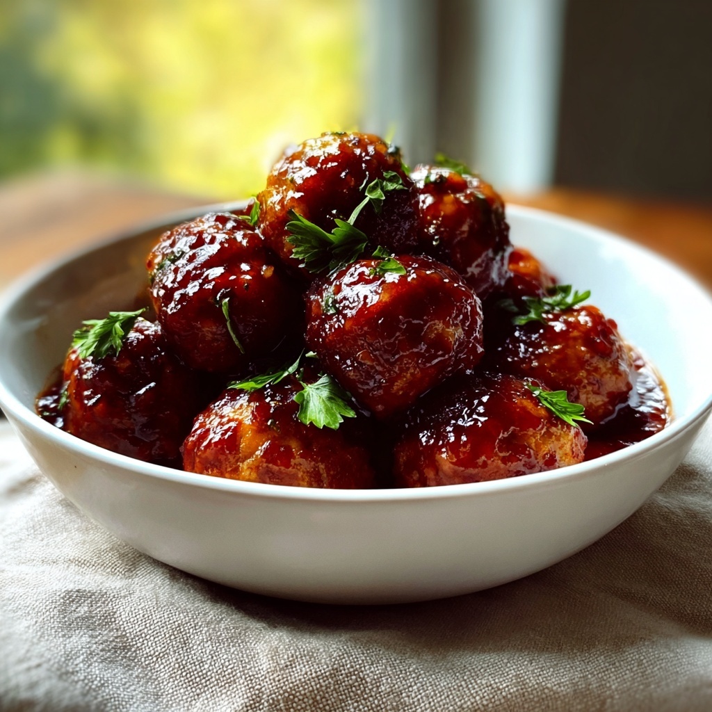 Hot Pepper Jelly Meatballs Recipe - Recipe Image