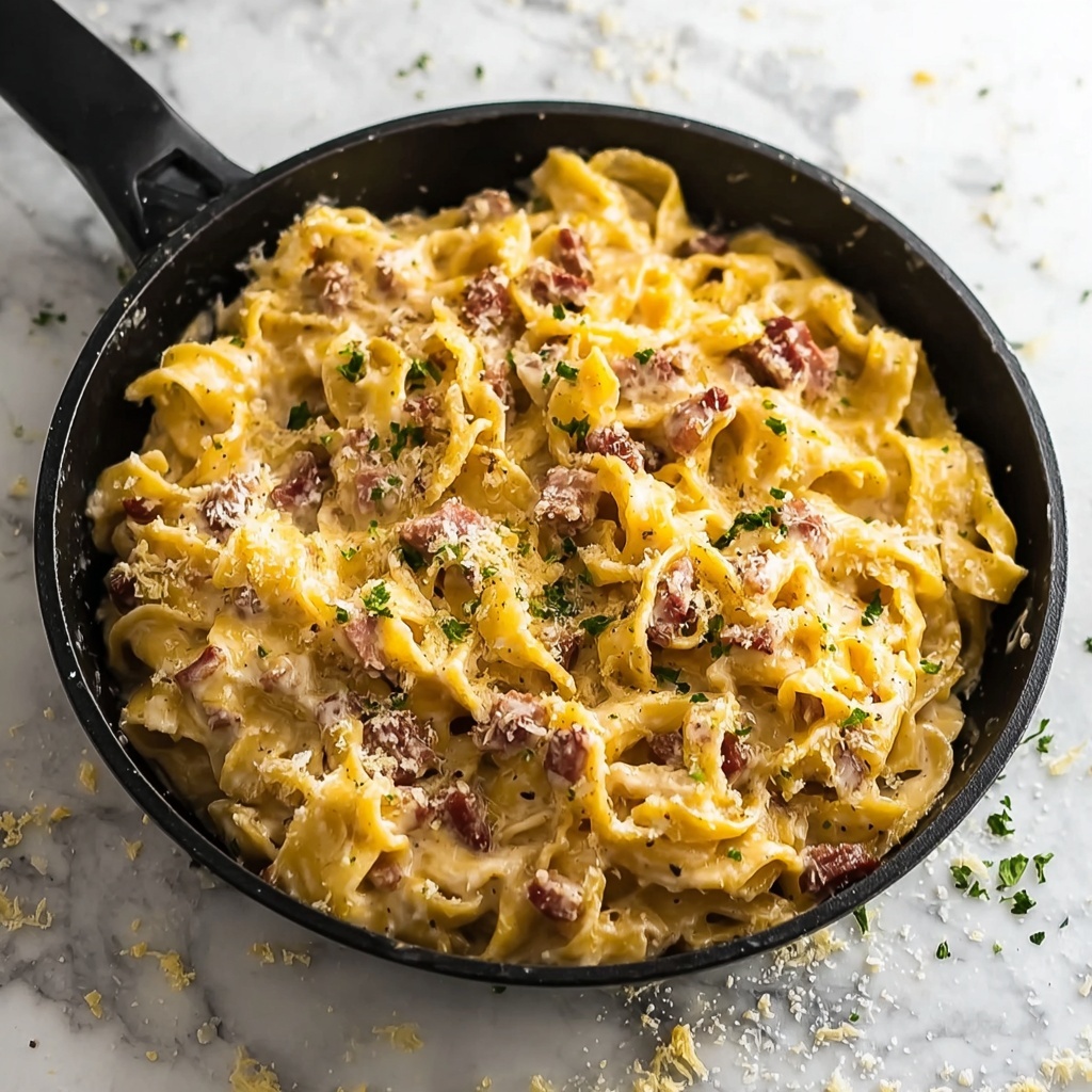 Creamy Avocado Carbonara with Smoked Beef Recipe - Recipe Image